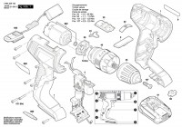 Bosch 3 603 JD8 100 Easyimpact 18V-40 Cordless Impact Drill 18 V / Eu Spare Parts